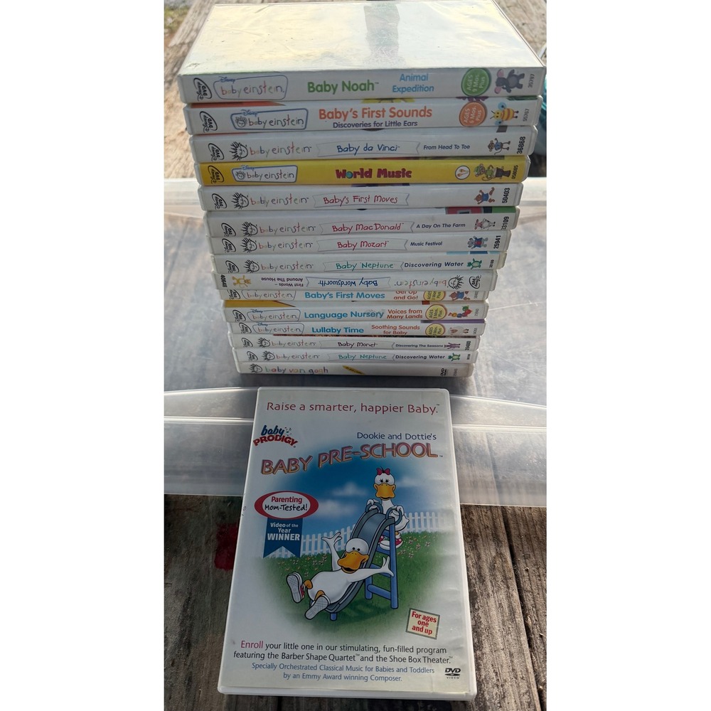Baby Einstein DVD Lot of 17 Baby Prodigy Educational Learning Infant Toddler